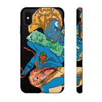 Indigenous Blue iPhone Tough Cases – Artistic Protective Covers | Fits iPhone 8 to iPhone 16 Pro Max | Licensed Design by Quuban Quinterro™