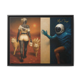 54 Mondays™ Project | Out of Orbit Out of Reach – Beverly Hills Edition | Cosmic Noir Wall Art | Limited Gold Max Fuega™ Signature | FSC-Certified Framed Matte Canvas