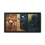 54 Mondays™ Project | Out Sight Out of Mind Out of Love – Beverly Hills Edition | Cosmic Noir Triptych | Limited Gold Max Fuega™ Signature | FSC-Certified Framed Matte Canvas