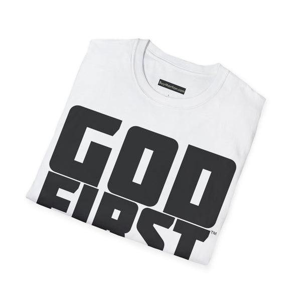 Your Fave Travel Tee | God First™ T-Shirt (000000) | Various Shirt Colors | Sizes Up to 3X