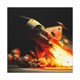 Buy Martian Merch ™ | Space City HTX MJM | Mars (Steampunk Rocket) Premium Gallery Wrap (Various Sizes)