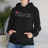 Love Me Like a Martian™ Hoodie – Unisex Heavy Blend Graphic Sweatshirt | Logic & Love Collection