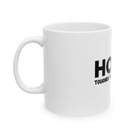 Hope Ceramic Mug #3 – “Tougher Than Tumors” Inspirational Pink Ribbon Coffee Cup | Gift for Cancer Survivor, Fighter, or Caregiver | 11oz or 15oz