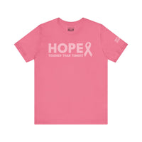 Breast Cancer Awareness T-Shirt – Hope Tougher Than Tumors™ & QUEENS DON’T QUIT™ Unisex Jersey Tee | Inspirational Gift for Survivor, Fighter, or Supporter