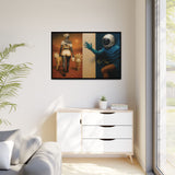 54 Mondays™ Project | Out of Orbit Out of Reach – Beverly Hills Edition | Cosmic Noir Wall Art | Limited Gold Max Fuega™ Signature | FSC-Certified Framed Matte Canvas