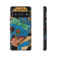Indigenous Blue Google Pixel Tough Cases – Artistic Protective Covers | Fits Pixel 3 to Pixel 9 Pro | Licensed Design by Quuban Quinterro™
