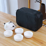 @BuyMartianHome | Ceramic Teapot and Cup Set – INS Style Tea Set with Pot and 2 or 4 Cups | Modern Ceramic Tea Kettle Set with Optional Tea Towel | For Tea Lovers