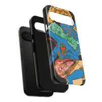 Indigenous Blue Google Pixel Tough Cases – Artistic Protective Covers | Fits Pixel 3 to Pixel 9 Pro | Licensed Design by Quuban Quinterro™