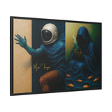 54 Mondays™ Project | Out of Sync Out of Touch – Beverly Hills Edition | Cosmic Noir Wall Art | Limited Gold Max Fuega™ Signature | FSC-Certified Framed Matte Canvas