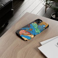 Indigenous Blue iPhone Tough Cases – Artistic Protective Covers | Fits iPhone 8 to iPhone 16 Pro Max | Licensed Design by Quuban Quinterro™