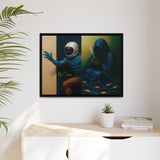 54 Mondays™ Project | Out of Sync Out of Touch – Beverly Hills Edition | Cosmic Noir Wall Art | Limited Gold Max Fuega™ Signature | FSC-Certified Framed Matte Canvas