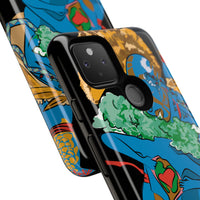 Indigenous Blue Google Pixel Tough Cases – Artistic Protective Covers | Fits Pixel 3 to Pixel 9 Pro | Licensed Design by Quuban Quinterro™