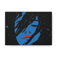 Buy Martian Merch ™ | Space City HTX MJM | Blue Rein Wrapped In Space Premium Gallery Wrap (Various Sizes) (Red Border)