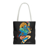 Indigenous Blue Limited Edition Tote Bag – Signed Collectible Art Bag by CIQ Designs x Buy Martian Merch™ | Numbered Series of 100 with Digital Certificate