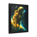 54 Mondays™ Project | Lone Orbit – Beverly Hills Edition | Astronaut Deep Space Portrait | Cosmic Noir Wall Art | Limited Gold Max Fuega™ Signature | FSC-Certified Framed Matte Canvas