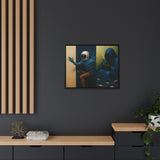 54 Mondays™ Project | Out of Sync Out of Touch – Beverly Hills Edition | Cosmic Noir Wall Art | Limited Gold Max Fuega™ Signature | FSC-Certified Framed Matte Canvas