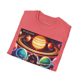 54 Mondays Project™ | @MaxGardenGalax | @BuyMartianHome Planetary Parade 01.25.25 Unisex Softstyle T-Shirt | Leo