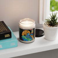 Indigenous Blue 9oz Soy Candle – Cinnamon Vanilla, Clean Cotton, or Unscented | Hand-Poured Eco-Friendly Gift Candle in Reusable Glass Jar
