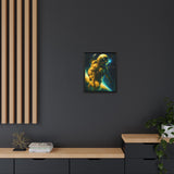 54 Mondays™ Project | Lone Orbit – Beverly Hills Edition | Astronaut Deep Space Portrait | Cosmic Noir Wall Art | Limited Gold Max Fuega™ Signature | FSC-Certified Framed Matte Canvas
