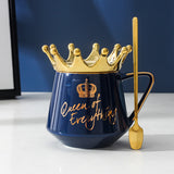 Crown Coffee Mug Royal Queen Ceramic 11oz Cup | Home or Office | For Women | Great Mother's Day Gift