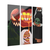 Fan Favorites | Halloween Version | Water-Resistant Acrylic Triptych-3-Piece Set (Installation Screws Included)