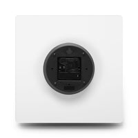 Rocket Panda Wall Clock – Carolina Gold Edition | Square 10.75" Acrylic Timepiece for Galactic Spaces