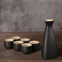 For Wine Lovers | @BuyMartianHome Ancient Style Japanese Ceramic Sake Set | Traditional Single-Cup Spirits Set