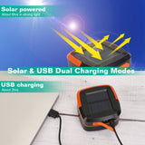 Solar Camping Lantern LED Collapsible Tent Lamp USB Rechargeable Portable Emergency Camping Light For Hiking Fishing Outdoor