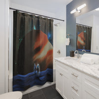 Space City HTX MJM | JATQ ™ | Jupiter, Rein, and the Challenge of the Moon Shower Curtain