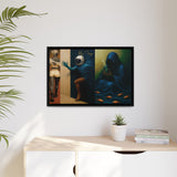 54 Mondays™ Project | Out Sight Out of Mind Out of Love – Beverly Hills Edition | Cosmic Noir Triptych | Limited Gold Max Fuega™ Signature | FSC-Certified Framed Matte Canvas