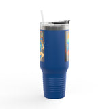 Indigenous Blue Limited Edition 40oz Tumbler – Hand-Signed Stainless Steel Mug with Certificate of Authenticity | Double-Wall Insulated, Cupholder Friendly, Only 100 Made