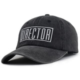 2pcs Director Filmmaker Hats For Women and Men, Adjustable Embroidered Wash Cotton Baseball Cap