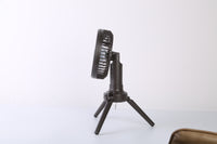 1Pc 10400mah Portable Camping Fan With LED Light Rechargeable Tripod Tent Hanging Fan Lantern Portable Foldable Oscillating Table Fan With 3 Brightness 4 Speeds