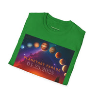 54 Mondays Project™ | @MaxGardenGalax | @BuyMartianHome Planetary Parade 01.25.25 Unisex Softstyle T-Shirt