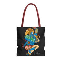 Indigenous Blue Limited Edition Tote Bag – Signed Collectible Art Bag by CIQ Designs x Buy Martian Merch™ | Numbered Series of 100 with Digital Certificate