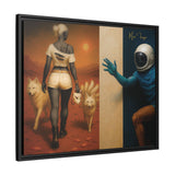 54 Mondays™ Project | Out of Orbit Out of Reach – Beverly Hills Edition | Cosmic Noir Wall Art | Limited Gold Max Fuega™ Signature | FSC-Certified Framed Matte Canvas