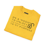 54 Mondays™ Project | M633™ Unlock The Cheat Codes To My Purpose Unisex T-Shirt | Various Colors (Sizes S - XXXL)