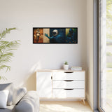 54 Mondays™ Project | Out Sight Out of Mind Out of Love – Beverly Hills Edition | Cosmic Noir Triptych | Limited Gold Max Fuega™ Signature | FSC-Certified Framed Matte Canvas