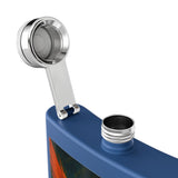 54 Mondays™ Project | Mona Marlowe: The Winged Reckoning – Beverly Hills Edition | Cosmic Noir Fantasy Valkyrie Stainless Steel Flask (6oz)