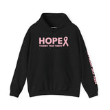 Hope Tougher Than Tumors™ Hoodie – Inspirational Cancer Awareness Sweatshirt | Gift for Survivors, Fighters & Supporters | Unisex Fit