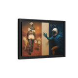 54 Mondays™ Project | Out of Orbit Out of Reach – Beverly Hills Edition | Cosmic Noir Wall Art | Limited Gold Max Fuega™ Signature | FSC-Certified Framed Matte Canvas