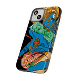 Indigenous Blue iPhone Tough Cases – Artistic Protective Covers | Fits iPhone 8 to iPhone 16 Pro Max | Licensed Design by Quuban Quinterro™