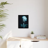 54 Mondays™ Project | Silent Giant – Beverly Hills Edition | Astronaut Facing Gas Giant | Cosmic Noir Wall Art | Limited Gold Max Fuega™ Signature | FSC-Certified Framed Matte Canvas