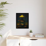 54 Mondays™ Project | False Calm Fiale – Beverly Hills Edition | Cosmic Noir Wall Art | Limited Gold Max Fuega™ Signature | FSC-Certified Framed Matte Canvas