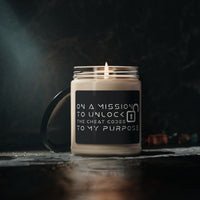 54 Mondays™ Project | Sense Indulgent Unlock The Cheat Codes To My Purpose 9 oz Scented Soy Candle | Various Invigorating Scents | 50-60 Hour Burn Time