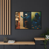 54 Mondays™ Project | Out Sight Out of Mind Out of Love – Beverly Hills Edition | Cosmic Noir Triptych | Limited Gold Max Fuega™ Signature | FSC-Certified Framed Matte Canvas