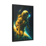 54 Mondays™ Project | Lone Orbit – Beverly Hills Edition | Astronaut Deep Space Portrait | Cosmic Noir Wall Art | Limited Gold Max Fuega™ Signature | FSC-Certified Framed Matte Canvas