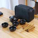 @BuyMartianHome | Ceramic Teapot and Cup Set – INS Style Tea Set with Pot and 2 or 4 Cups | Modern Ceramic Tea Kettle Set with Optional Tea Towel | For Tea Lovers