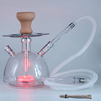 @BuyMartian | Hookah in Wonderland | Chessy Cat Vibes | Choose Your Glow: Single or Double Hose | Portable Remote Control LED Edition