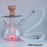 @BuyMartian | Hookah in Wonderland | Chessy Cat Vibes | Choose Your Glow: Single or Double Hose | Portable Remote Control LED Edition